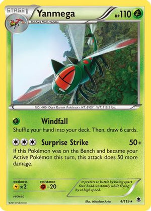 Yanmega 4/119 - Phantom Forces Reverse Holofoil - Poke-Collect