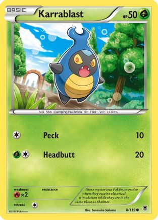 Karrablast 8/119 - XY  Phantom Forces - Poke-Collect