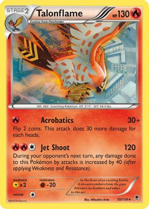 Talonflame 10/119 - Phantom Forces Reverse Holofoil - Poke-Collect