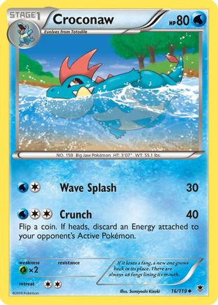 Croconaw 16/119 - XY  Phantom Forces Reverse Holofoil - Poke-Collect