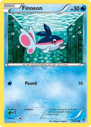 Finneon 18/119 - XY  Phantom Forces Reverse Holofoil - Poke-Collect