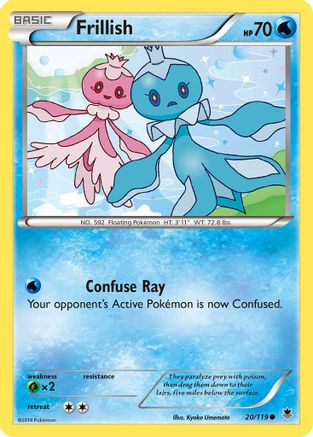 Frillish 20/119 - XY  Phantom Forces Reverse Holofoil - Poke-Collect