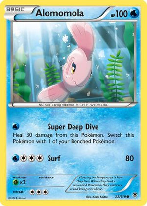 Alomomola 22/119 - Phantom Forces Reverse Holofoil - Poke-Collect