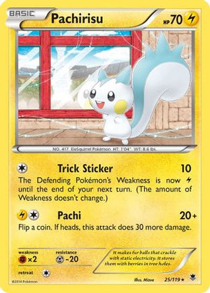Pachirisu 25/119 - Phantom Forces Reverse Holofoil - Poke-Collect