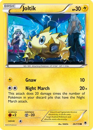 Joltik 26/119 - XY  Phantom Forces Reverse Holofoil - Poke-Collect