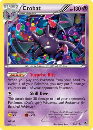 Crobat 33/119 - XY  Phantom Forces - Poke-Collect