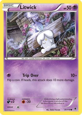 Litwick 41/119 - Phantom Forces Reverse Holofoil - Poke-Collect