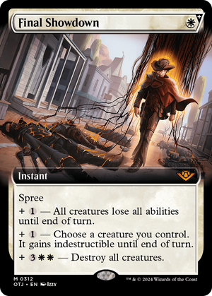 Final Showdown (OTJ-312) - Outlaws of Thunder Junction: (Extended Art, spree) Foil