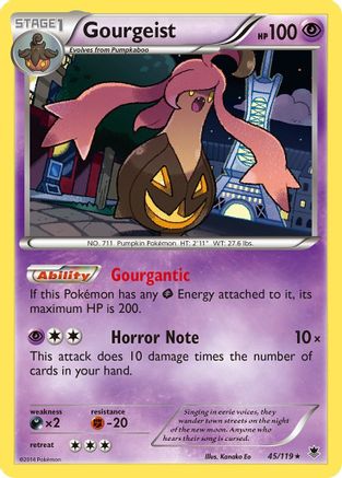 Gourgeist 45/119 - XY  Phantom Forces Reverse Holofoil - Poke-Collect