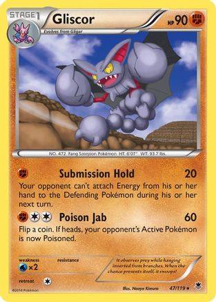 Gliscor 47/119 - XY  Phantom Forces Reverse Holofoil - Poke-Collect