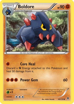 Boldore 49/119 - XY  Phantom Forces - Poke-Collect