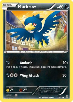 Murkrow 51/119 - Phantom Forces Reverse Holofoil - Poke-Collect