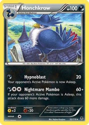 Honchkrow 52/119 - XY  Phantom Forces - Poke-Collect