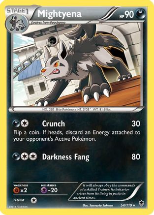 Mightyena 54/119 - Phantom Forces Reverse Holofoil - Poke-Collect