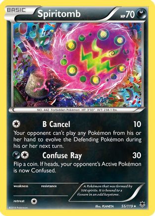 Spiritomb 55/119 - Phantom Forces Reverse Holofoil - Poke-Collect