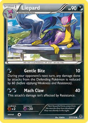 Liepard 57/119 - XY  Phantom Forces Reverse Holofoil - Poke-Collect