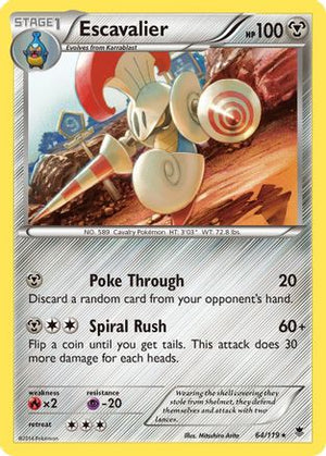 Escavalier 64/119 - Phantom Forces Reverse Holofoil - Poke-Collect