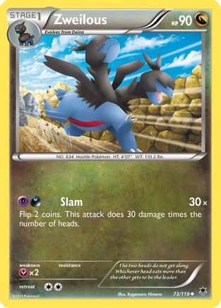 Zweilous 73/119 - Phantom Forces Reverse Holofoil - Poke-Collect