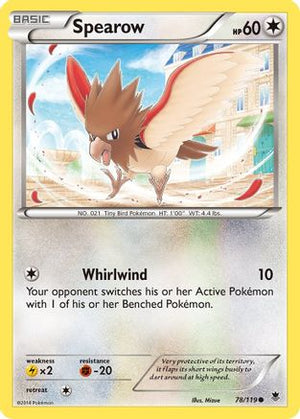 Spearow 78/119 - Phantom Forces Reverse Holofoil - Poke-Collect