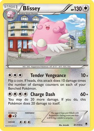 Blissey 81/119 - XY  Phantom Forces Reverse Holofoil - Poke-Collect