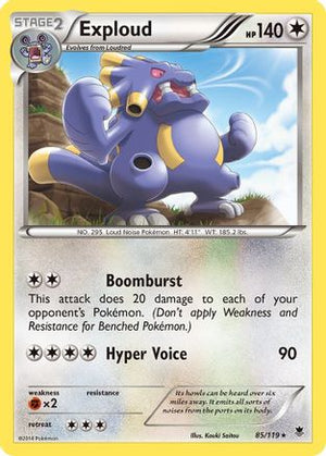 Exploud 85/119 - XY  Phantom Forces Reverse Holofoil - Poke-Collect