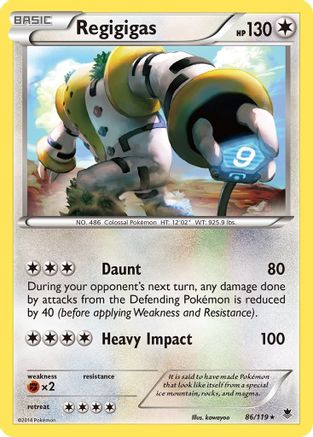 Regigigas 86/119 - Phantom Forces Holofoil - Poke-Collect