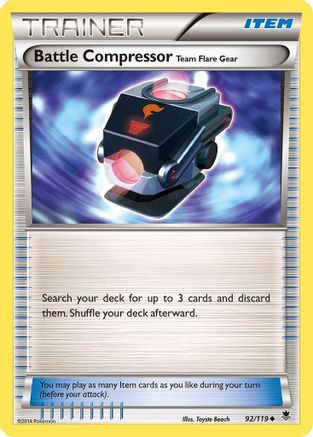 Battle Compressor Team Flare Gear 92/119 - Phantom Forces - Poke-Collect