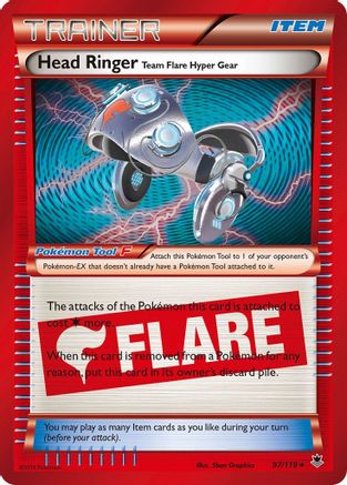 Head Ringer 97/119 - XY  Phantom Forces Holofoil - Poke-Collect