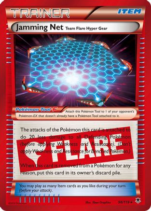 Jamming Net 98/119 - XY  Phantom Forces Holofoil - Poke-Collect