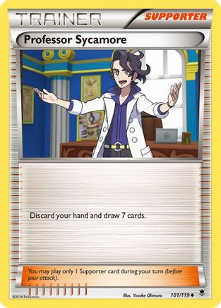 Professor Sycamore 101/119 - XY  Phantom Forces Reverse Holofoil - Poke-Collect