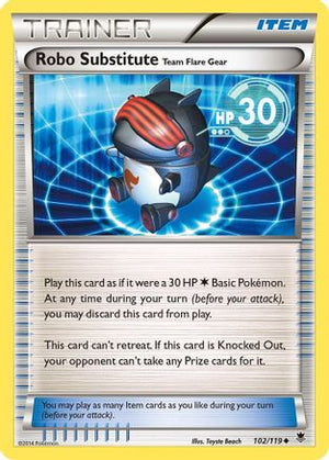 Robo Substitute Team Flare Gear 102/119 - Phantom Forces Reverse Holofoil - Poke-Collect