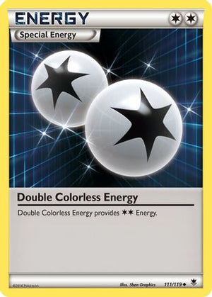 Double Colorless Energy 111/119 - XY  Phantom Forces Reverse Holofoil - Poke-Collect