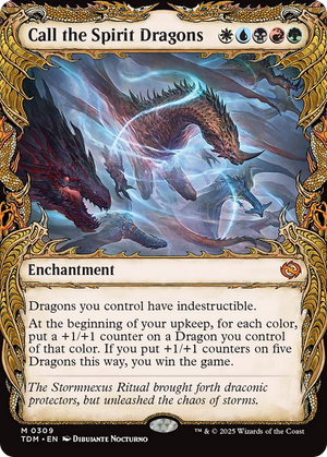 Call the Spirit Dragons (TDM-309) - Tarkir: Dragonstorm: (Showcase, enchantment) - Poke-Collect