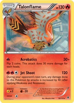 Talonflame - 10/119 (XY Phantom Forces) 10 - Deck Exclusives Holofoil - Poke-Collect