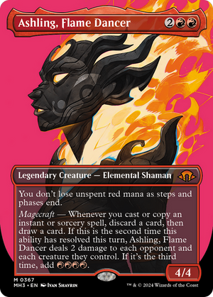 Ashling, Flame Dancer (Borderless) (MH3-367) - Modern Horizons 3 (Borderless) Foil