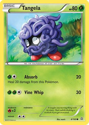 Tangela 4/160 - Primal Clash Reverse Holofoil - Poke-Collect