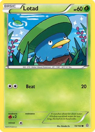 Lotad 10/160 - Primal Clash - Poke-Collect