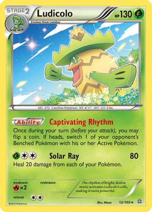 Ludicolo 12/160 - Primal Clash Reverse Holofoil - Poke-Collect