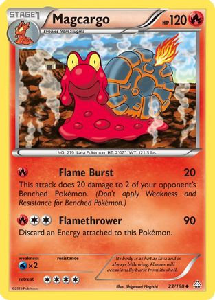 Magcargo 23/160 - XY  Primal Clash Reverse Holofoil - Poke-Collect