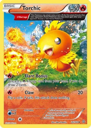 Torchic 26/160 - Primal Clash Reverse Holofoil - Poke-Collect