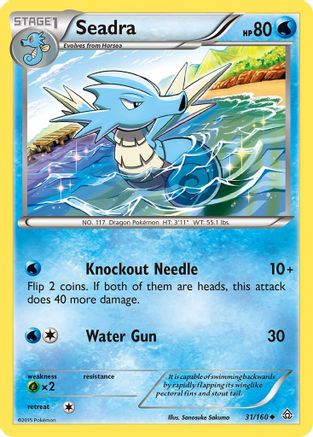 Seadra 31/160 - XY  Primal Clash Reverse Holofoil - Poke-Collect