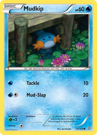 Mudkip 33/160 - XY  Primal Clash Reverse Holofoil - Poke-Collect