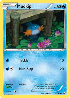 Mudkip 33/160 - XY  Primal Clash Reverse Holofoil - Poke-Collect