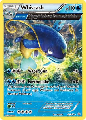 Whiscash 41/160 - Primal Clash Reverse Holofoil - Poke-Collect