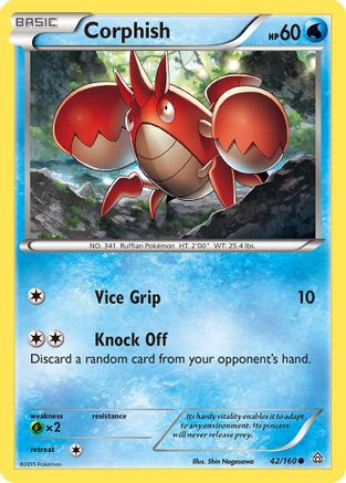 Corphish 42/160 - XY  Primal Clash - Poke-Collect