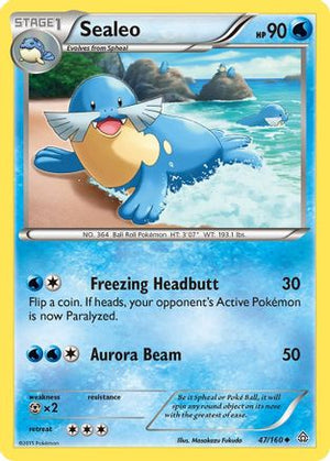 Sealeo 47/160 - Primal Clash Reverse Holofoil - Poke-Collect
