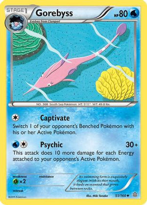 Gorebyss 51/160 - XY  Primal Clash Reverse Holofoil - Poke-Collect