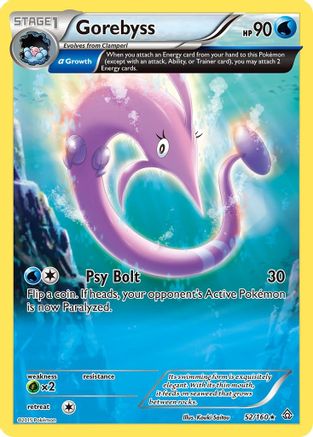 Gorebyss (Alpha) 52/160 - XY  Primal Clash Reverse Holofoil - Poke-Collect