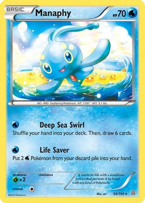 Manaphy 56/160 - Primal Clash Reverse Holofoil - Poke-Collect