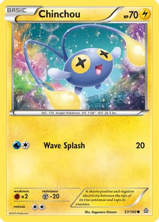 Chinchou 57/160 - XY  Primal Clash Reverse Holofoil - Poke-Collect